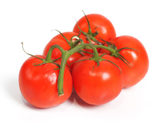 Bunch of red tomatoes