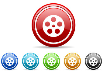 film vector icon set
