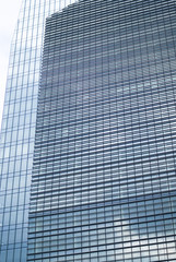 Modern glass office building