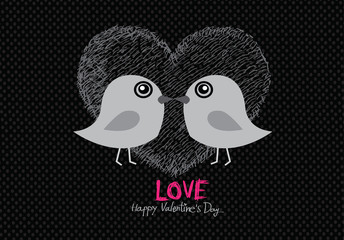Obraz premium Love bird card for wedding Invitation