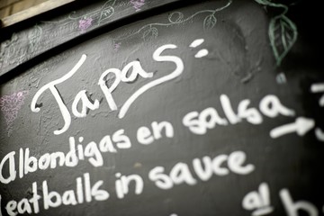 Fototapeta premium spanish menu