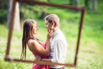 Fototapeta premium beautiful couple in love