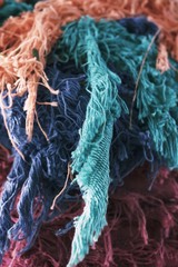 Hand made of raw silk