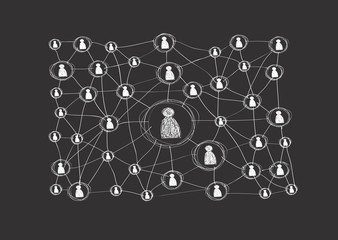 Social Media Circles Network Icon