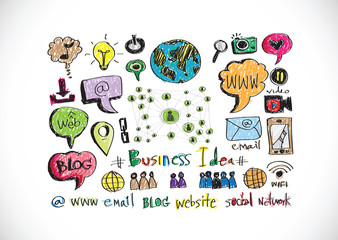 hand doodle Business doodles