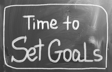 Time To Set Goals Concept