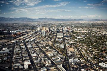 Fototapeta premium Aerial view of Las Vegas