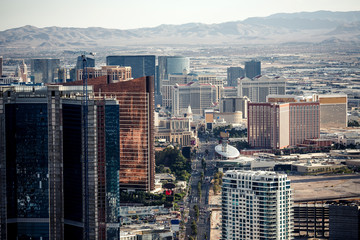 Aerial view of Las Vegas