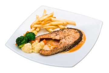Salmon steak