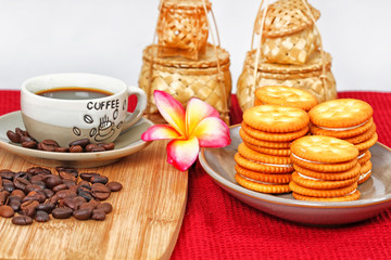 biscuits and drink