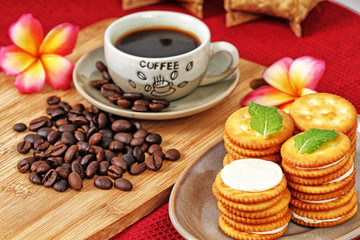 biscuits and drink