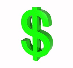 US Dollar 3D Symbol