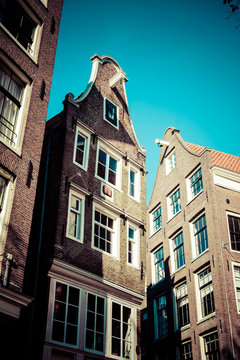 Traditional architecture in Amsterdam, the Netherlands.