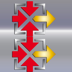 Obraz premium input output