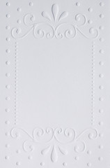 White embossed paper