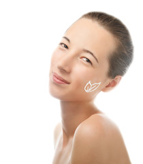 Obraz na płótnie Canvas Skincare facial cream