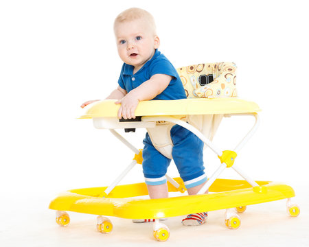 Little Child In The Baby Walker.