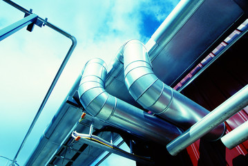 Industrial zone, Steel pipelines and equipment