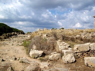 Fototapeta premium Greek ruins in Sicilia , Italy