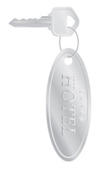 key hotel door lock vector illustration