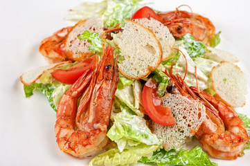 Tasty shrimp salad