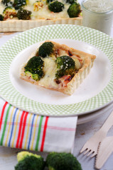 Gemüsetarte, tarte, Brokkoli, Gemüse