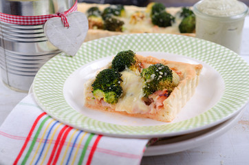 Gemüsetarte, tarte, Brokkoli, Gemüse