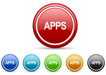 apps icon vector set