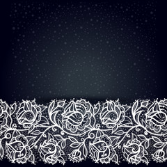 Abstract background with a pattern of flowers