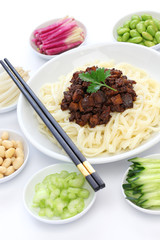 zha jiang mian(Beijing style), chinese noodle cuisine