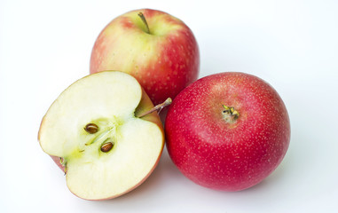 Manzanas rojas y aromaticas