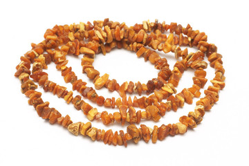 Amber necklace, natural and untreated