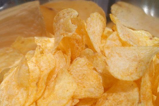 Abstract background from potatoes chips