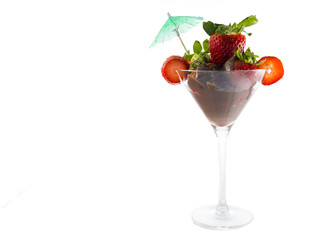 Strawberries with chocolate