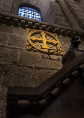 Via Crucis Signal in the Santiago de Compostela Cathedral