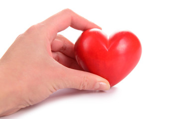 heart in human hand