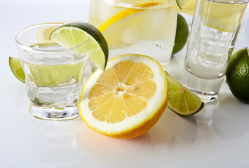 drinks with lemon and lime