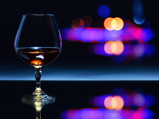 snifter with brandy