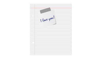 Paper and I Love You Note