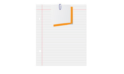 Paper and Post-It Note