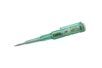 Voltage test screwdriver with indication through led diode
