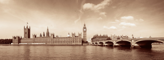 Panele Szklane Podświetlane  Panoramę Londynu
