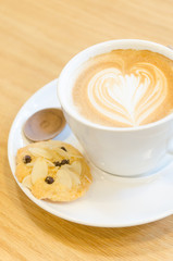 Cup of coffee latte