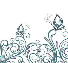Abstract floral background