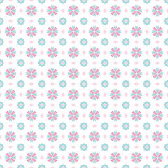 Light floral romantic vector pattern (tiling)