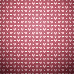 Heart shape vector seamless pattern (tiling)