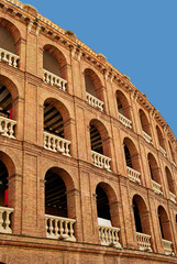 Fototapeta premium buildings with lace fronts of city Valencia Spain