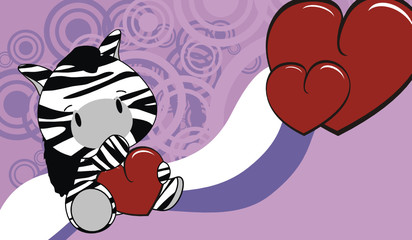 zebra baby cartoon love wallpaper