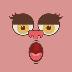 cartoon faces