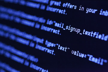 Obraz premium HTML codes